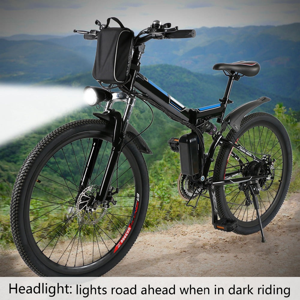 26inch 36V Foldable Electric Power Mountain Bicycle with Lithium-Ion Battery Mountain Bike Outdoor Camping Mountain